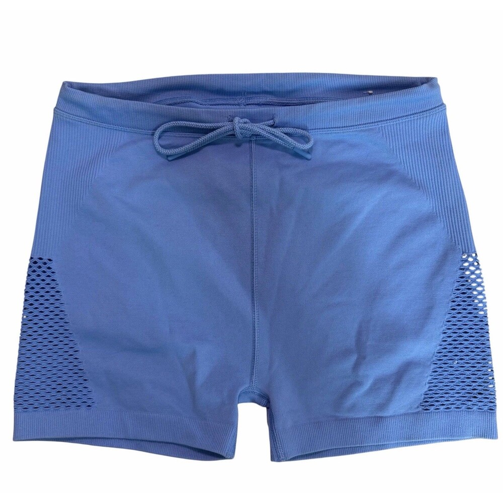 Offline M Periwinkle Blue Seamless Hi Rise Stretch Athletic Shortie Shorts
